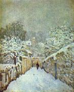 Alfred Sisley Schnee in Louveciennes oil painting artist